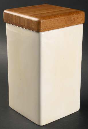 Espana Ivory (Rooster Backstamp) Medium Canister & Lid