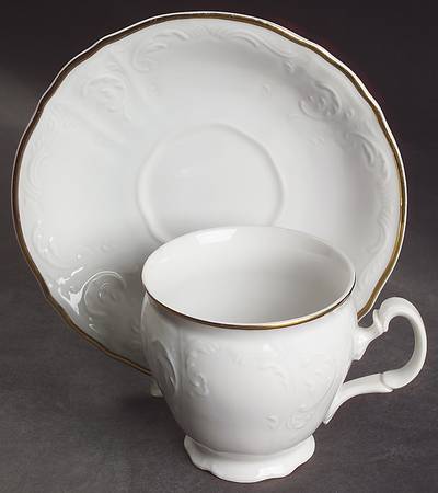 Royal Prague Footed Cup & Saucer Set