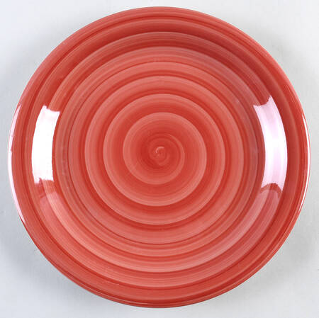 Spirale Red Dinner Plate