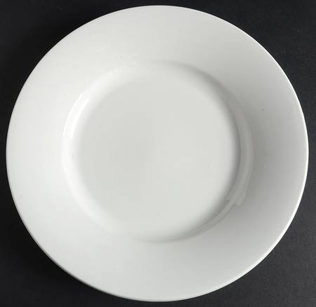 Over and Over White Salad Plate