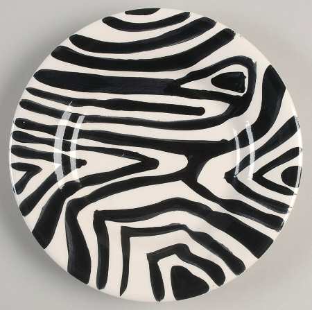Zebra Salad Plate