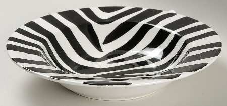 Zebra Rim Soup Bowl
