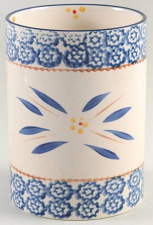 Old World Blue Utensil Holder