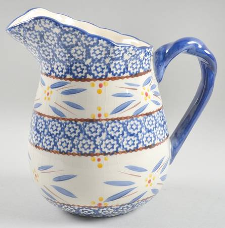 Old World Blue 64 Oz Pitcher