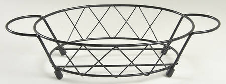 Old World Blue Metal Stand for 1.5 Qt Oval Covered Casserole