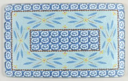Old World Blue Glass Trivet for 10" Rectangular Baker