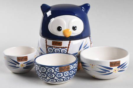 Old World Blue (5 Piece) Figural Nesting Measuring Cup Set