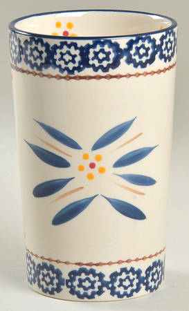 Old World Blue Tall China Tumbler