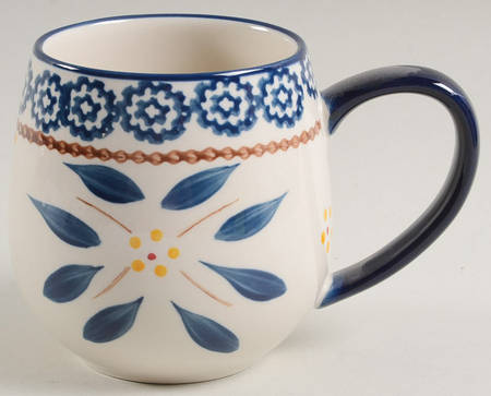 Old World Blue Mug