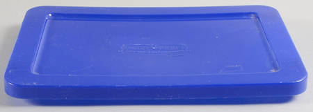Old World Blue Plastic Lid for 10" Rectangular Baker