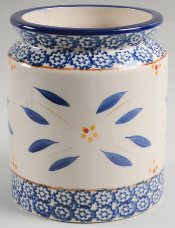 Old World Blue Cookie Jar No Lid