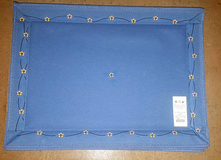 Old World Blue Serve N Clear Placemat