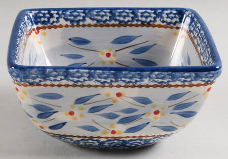Old World Blue 6" Square Mixing Bowl