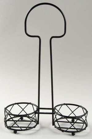 Old World Blue Metal Holder for Oil & Vinegar Drizzle Jars