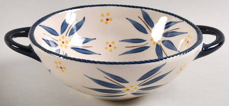 Old World Blue Individual Handled Wok Bowl