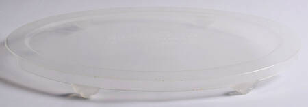 Old World Blue Plastic Lid for 13" Oval Baker