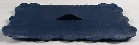 Old World Blue Silicone Lid for 13" Rectangular Baker