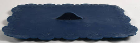 Old World Blue Silicone Lid for 11" Rectangular Baker