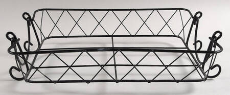 Old World Blue Metal Stand for 12" Rectangular Baker