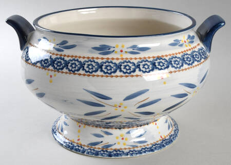 Old World Blue Tureen No Lid