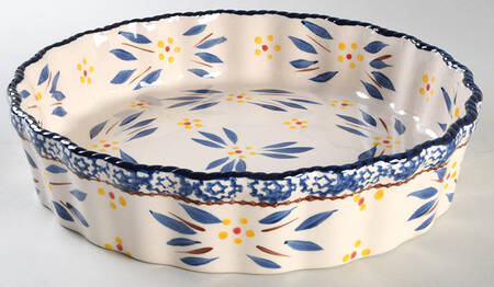 Old World Blue 9" Round Baker
