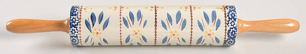 Old World Blue Rolling Pin