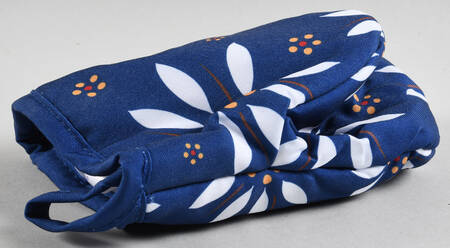 Old World Blue Mini Cloth Oven Mitt