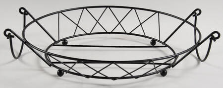 Old World Blue Metal Stand for Shallow Baker