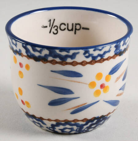Old World Blue 1/3 Cup Measuring Cup