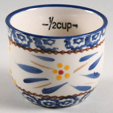 Old World Blue 1/2 Cup Measuring Cup
