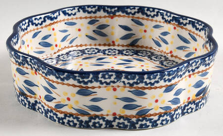Old World Blue 8" Fluted Cake Pan