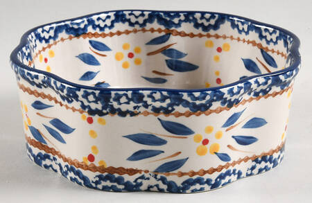 Old World Blue 6" Fluted Cake Pan