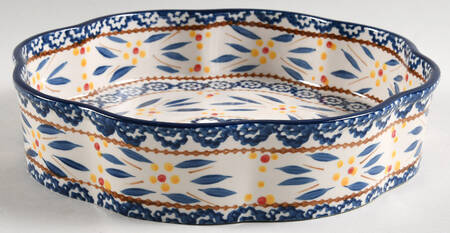 Old World Blue 10" Fluted Cake Pan