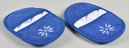 Old World Blue (Set of 2) Cloth Oven Mitts