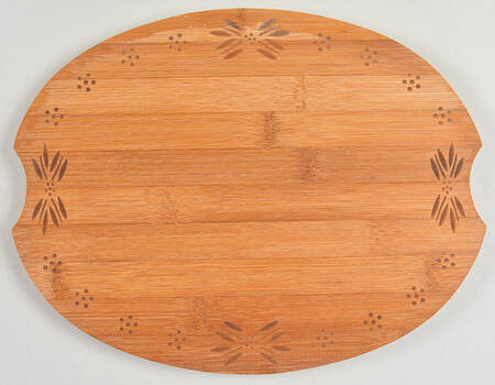 Old World Blue Wood Cutting Board for 14" Oval Baker
