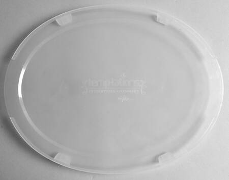 Old World Blue Plastic Lid for 14" Oval Baker