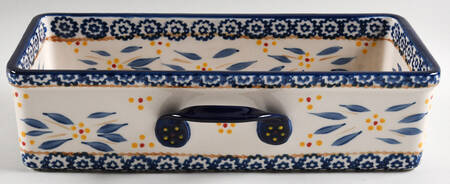 Old World Blue Multifunctional Baker No Lid Or Drip Tray