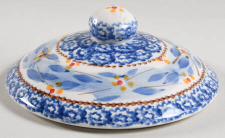 Old World Blue Lid for 1 Qt Round Casserole