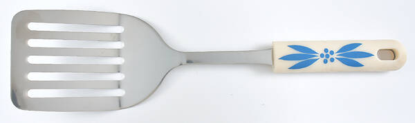 Old World Blue Silicone & Metal Spatula