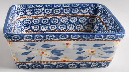 Old World Blue 7" Square Baker