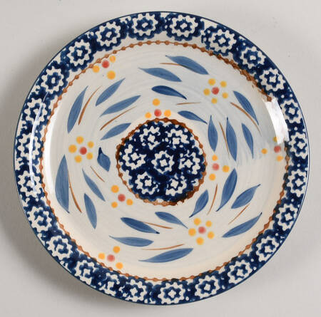 Old World Blue Bread & Butter Plate