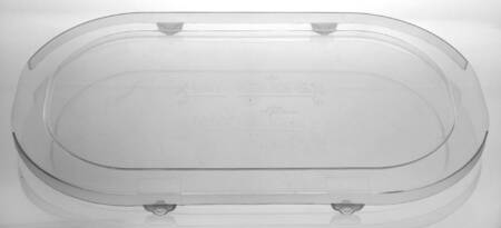 Old World Blue Plastic Lid for 15" Oval Baker