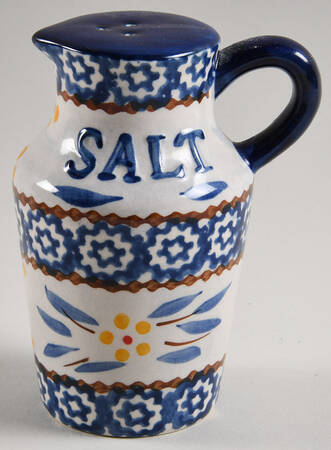 Old World Blue Salt Shaker