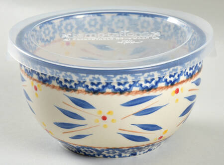 Old World Blue 5" Mixing Bowl & Plastic Lid