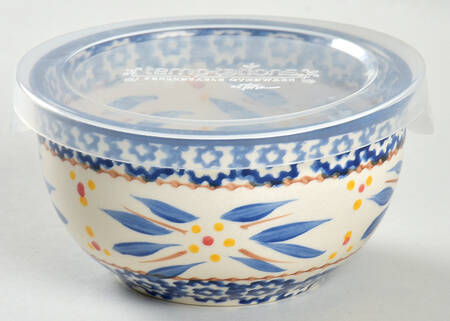 Old World Blue 4" Mixing Bowl & Plastic Lid