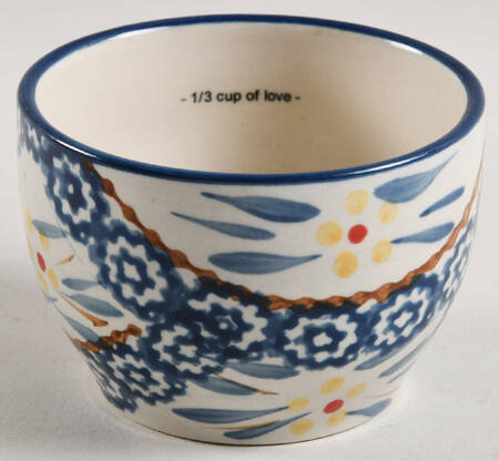 Old World Blue 1/3 Cup Measuring Cup for Figural Set