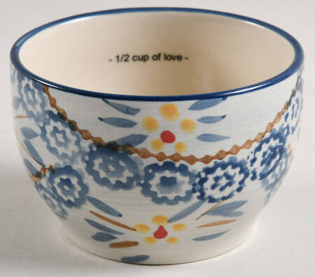 Old World Blue 1/2 Cup Measuring Cup for Figural Set