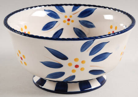 Old World Blue Footed Soup/Cereal Bowl