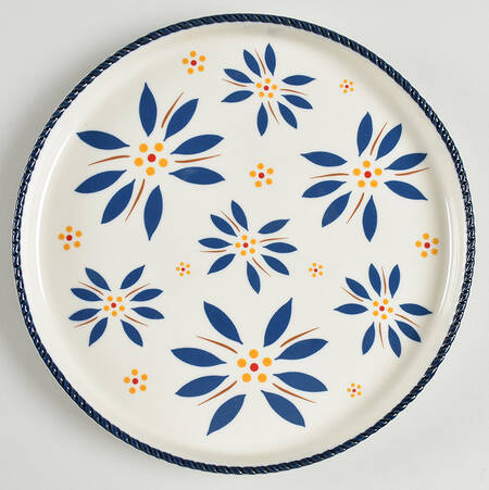 Old World Blue Lid-It for 8" 32 Oz Individual Pasta Bowl