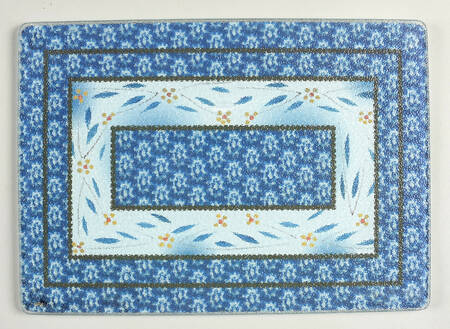 Old World Blue Glass Trivet for 10" Rectangular Baker